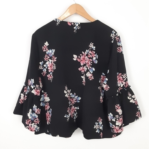 Lane Bryant Floral Jacket In Black Size 22/24 (3X) - Picture 9 of 9